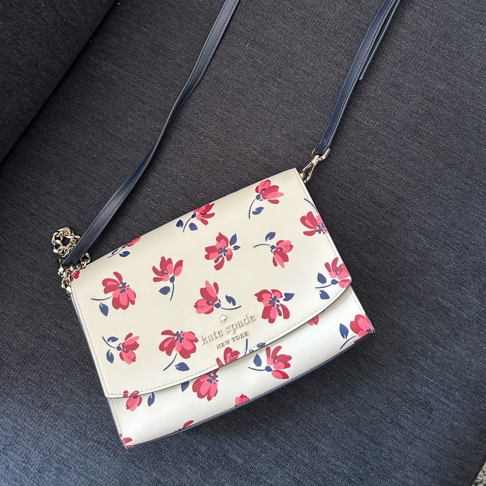 Kate Spade Carson Floral Crossbody Bag with Chain